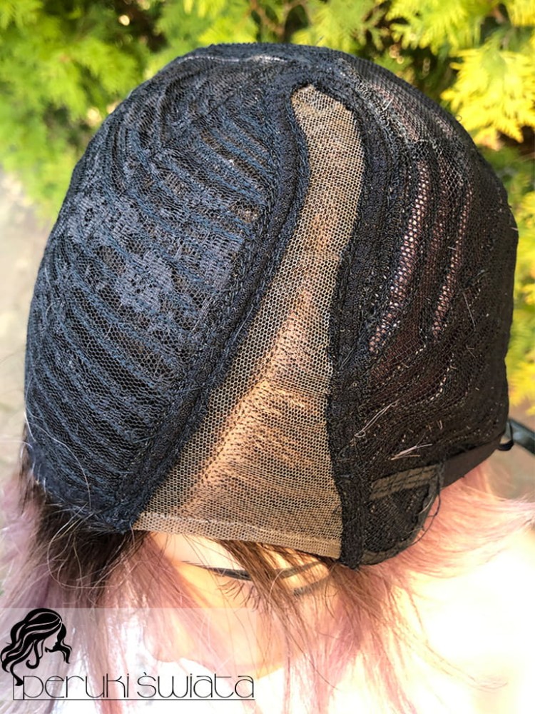 bob peruka naturalna włosy proste