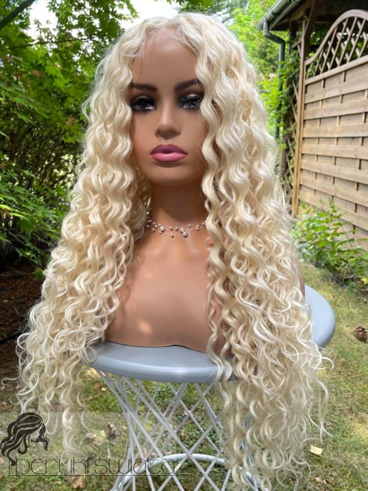 Model Jorie, peruka syntetyczna,  afroloki, blond nr 613 