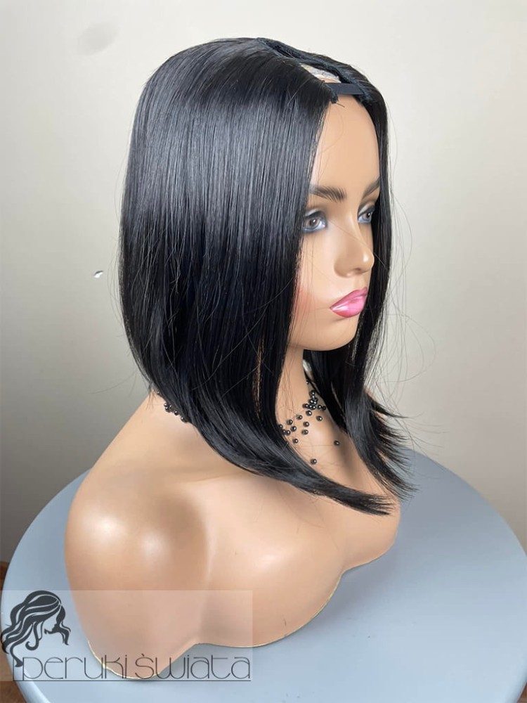 Mirela, topper syntetyczny, kolor: czarny