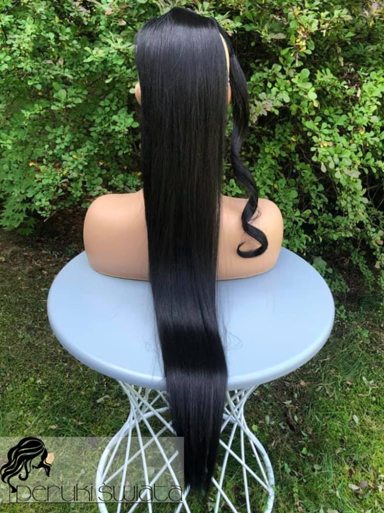 Kitka, kucyk syntetyczny, kanekalon termoplastyczny, kolor: czerń naturalna, czarny