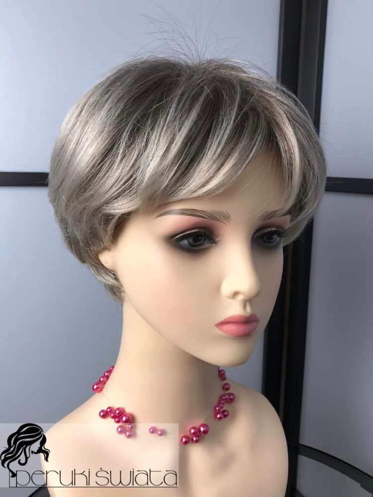 Peruka syntetyczna Julita, kanekalon typu "true hair", pixie bob, do codziennego użytku