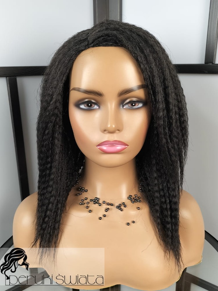 Peruka syntetyczna Noelle, włosy karbowane, kolor: czerń 