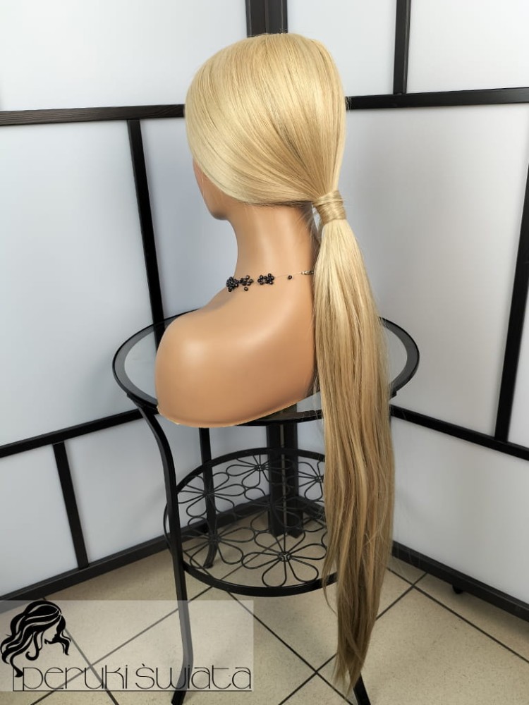 Peruka syntetyczna Cassandra, kanekalon termoplastyczny, ultra light, mix jasnych słowiańskich blondów 