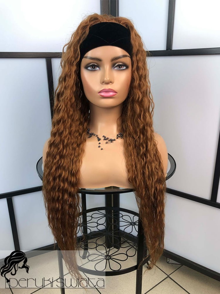 Lekka peruka syntetyczna do codzienne użytku, model Astra,  afroloki na opasce
