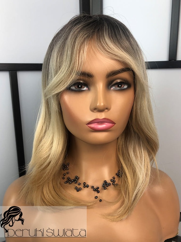 Peruka DM77, kanekalon typu "true hair", kolor: mix blondów na odroście