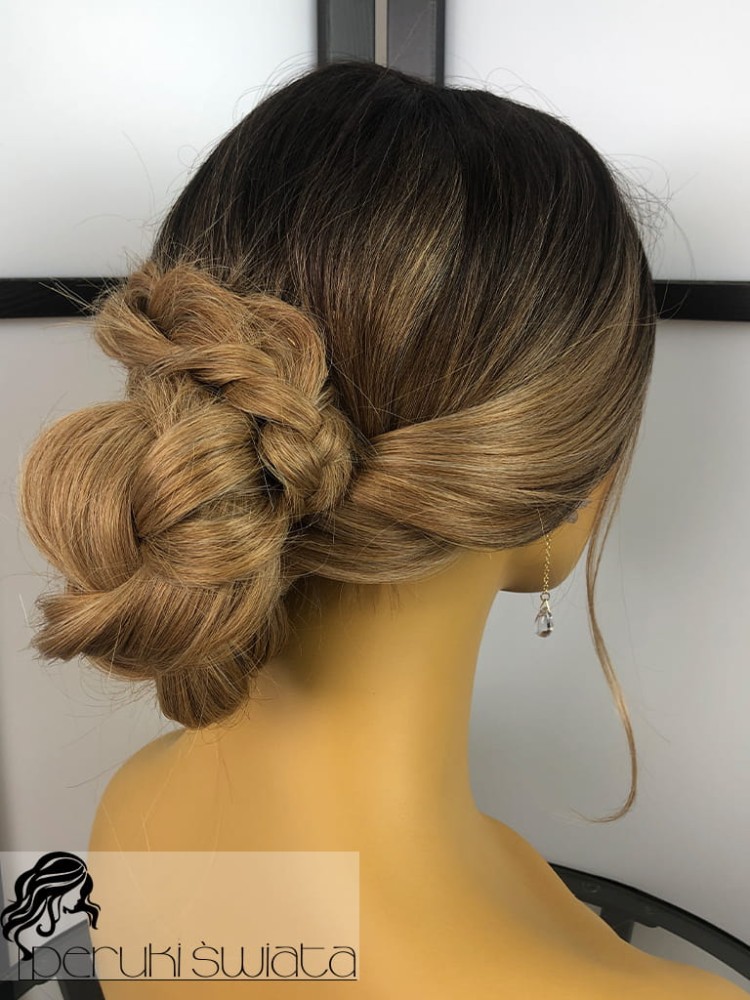 long bob ombre blond fale peruka syntetyczna