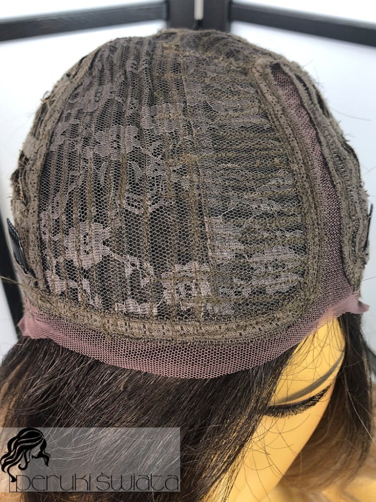 long bob ombre blond fale peruka syntetyczna