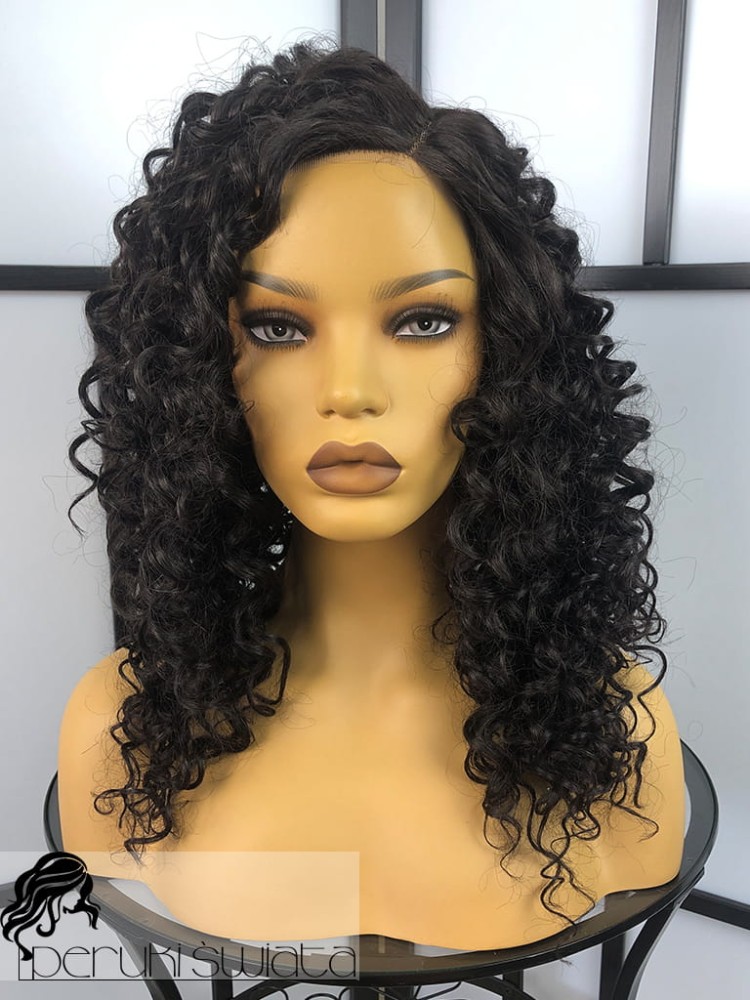 Peruka syntetyczna Neema, kanekalon termoplastyczny, kolor : ciemny brąz