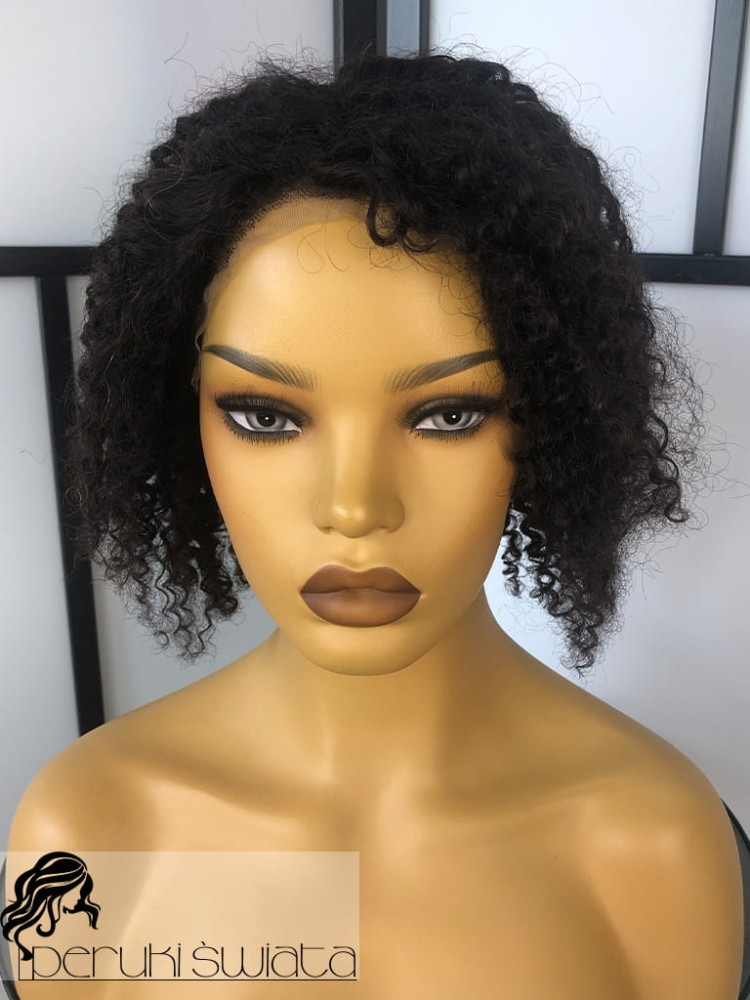 Peruka Marika, włosy naturalne, loki, kolor: czerń naturalna