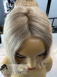 Holly, lekki topper tupet  z włosów naturalnych, kolor: jasny słowiański blond