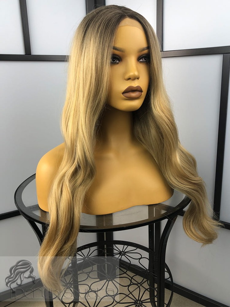 peruka długa blond fale