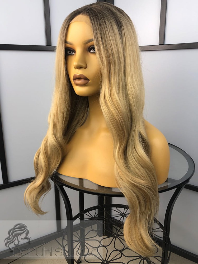 peruka długa blond fale