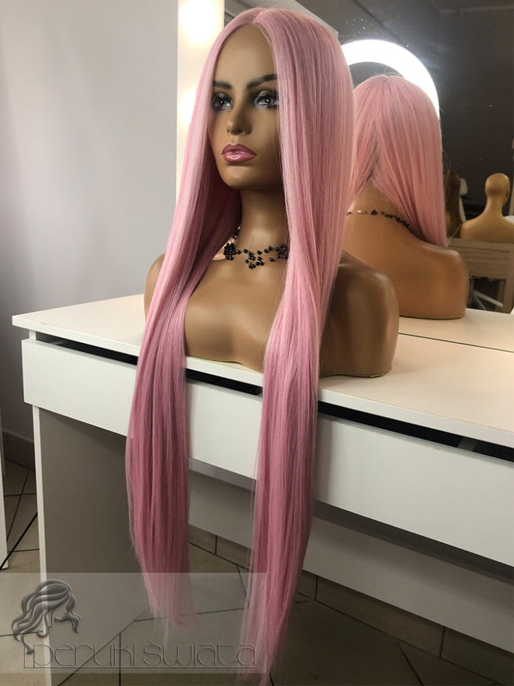 Peruka B89, kanekalon premium, kolor: róż