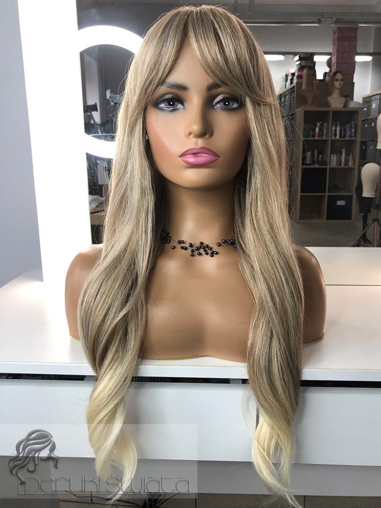 Peruka Veronica, kanekalon typu: „ true hair", mix jasnych blondów