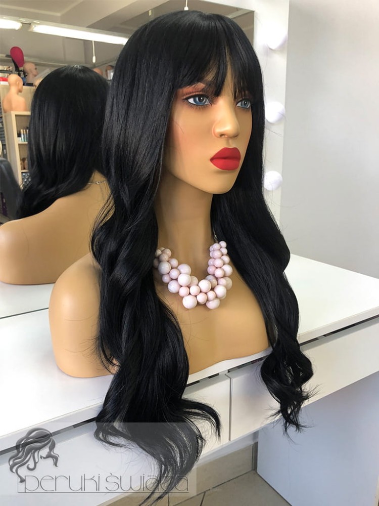 Peruka Helen, kanekalon typu: „ true hair", czerń