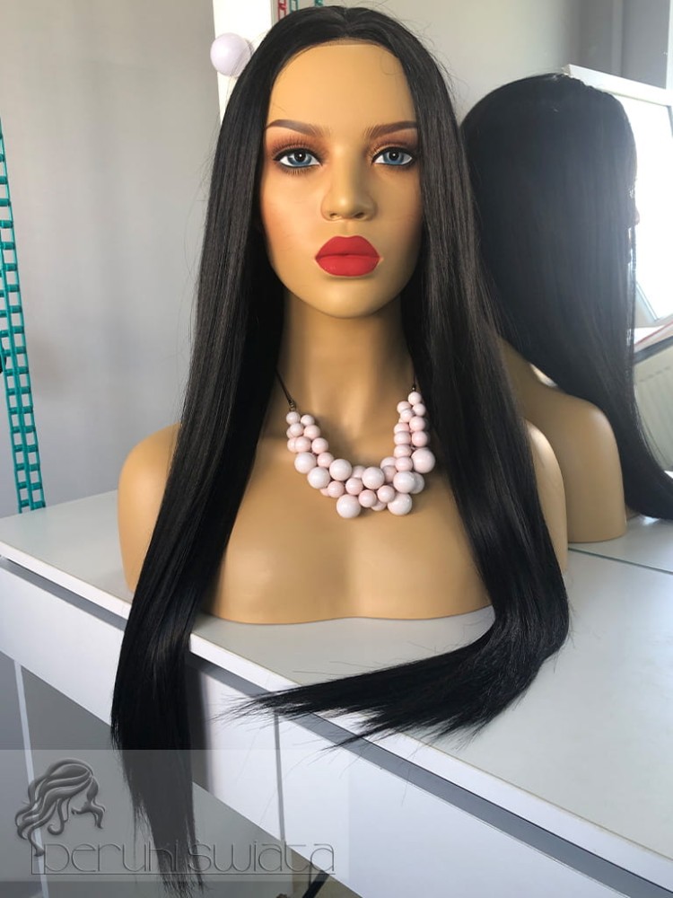 Peruka Raina, peruka z kanekalonu japońskiego, czepek full lace front 