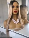 Peruka syntetyczna Emila, kolor: jasny, truskawkowy blond na odroście