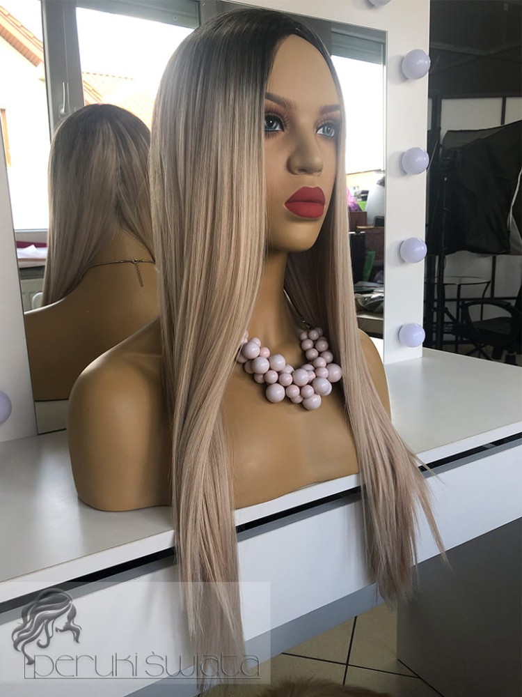 Peruka Mila, kanekalon japoński, kolor: jasny, truskawkowy blond na odroście