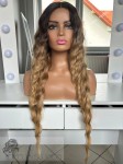 Peruka Alora, ombre: mix ciepłych blondów, premium, ultra light, efekt własnych włosów