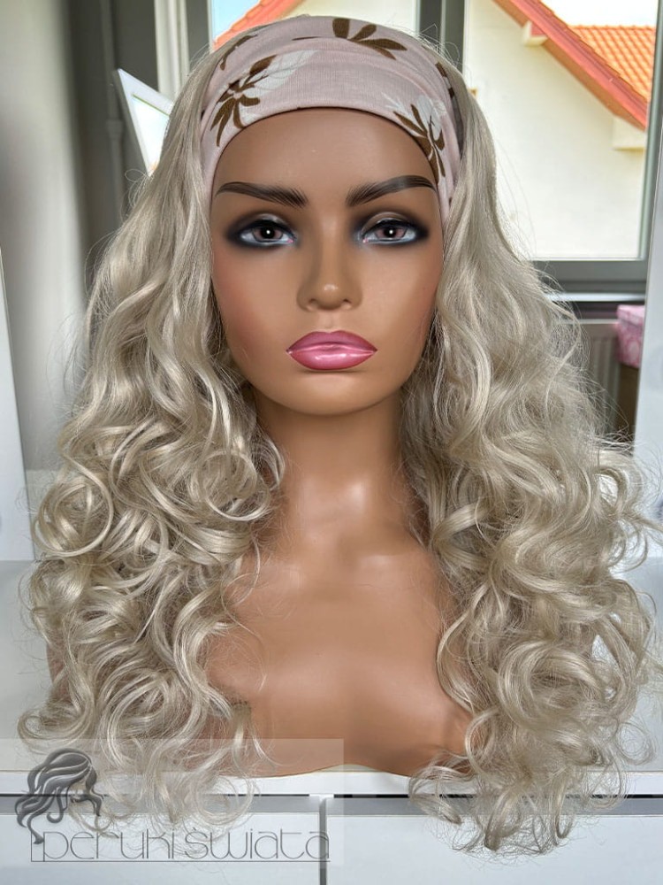 Peruka Kara, loki, kolor: platynowy blond