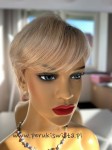Peruka krótka z włosów naturalnych, model Colette, kolor: blond na odroście