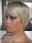 Peruka Kelsey, kanekalon, kolor: platynowy blond z ciepłym brązem na subtelnym odroście