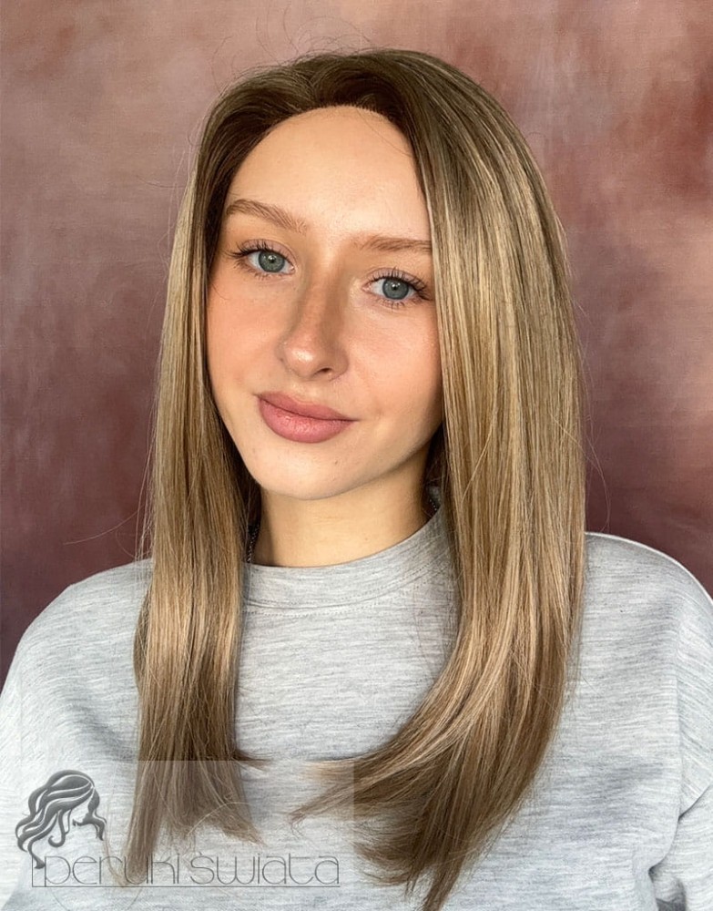 Peruka Lacey,  kanekalon premium, long bob, mix blonde