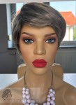 Peruka syntetyczna, model Karsyn, włosy krótkie,  kanekalon, mix chłodnych blondów i szatynu