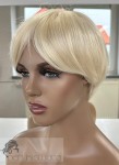 Peruka model Joyce, włosy mieszane, kolor: biały blond