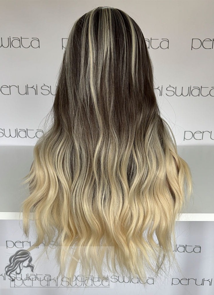 Peruka syntetyczna Kalina, kanekalon termoplastyczny, kolor: mix brąz/jasny blond