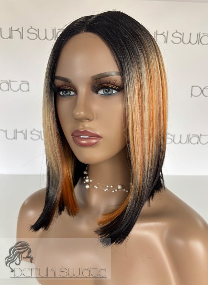 Peruka syntetyczna Agata, kanekalon termoplastyczny, mix kolorów 