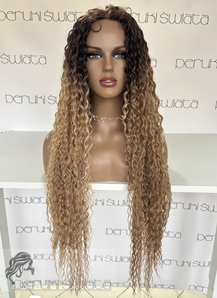 Peruka syntetyczna Caprice,  afroloki, 90 cm 