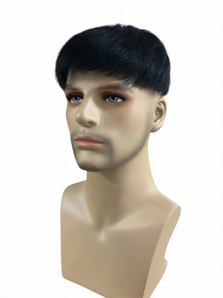 Tupet /topper  z włosów naturalnych, kolor: czerń