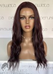 Peruka syntetyczna Ligia, kanekalon termoplastyczny, czepek full lace, kolor:  burgund