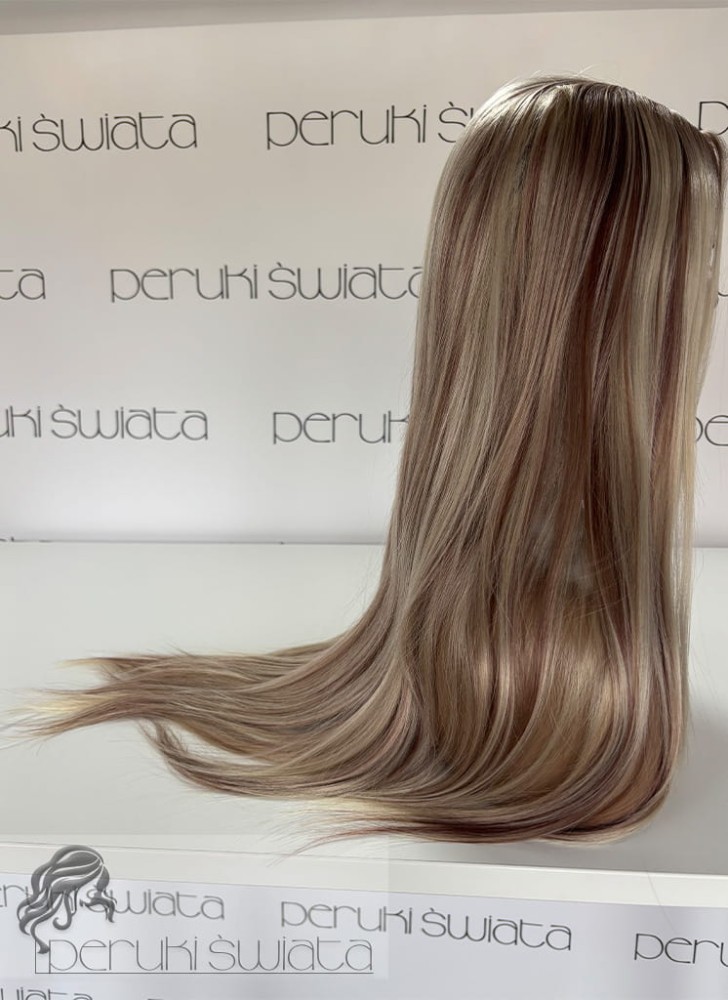 włosy długie proste jedwabiste blond baleiage