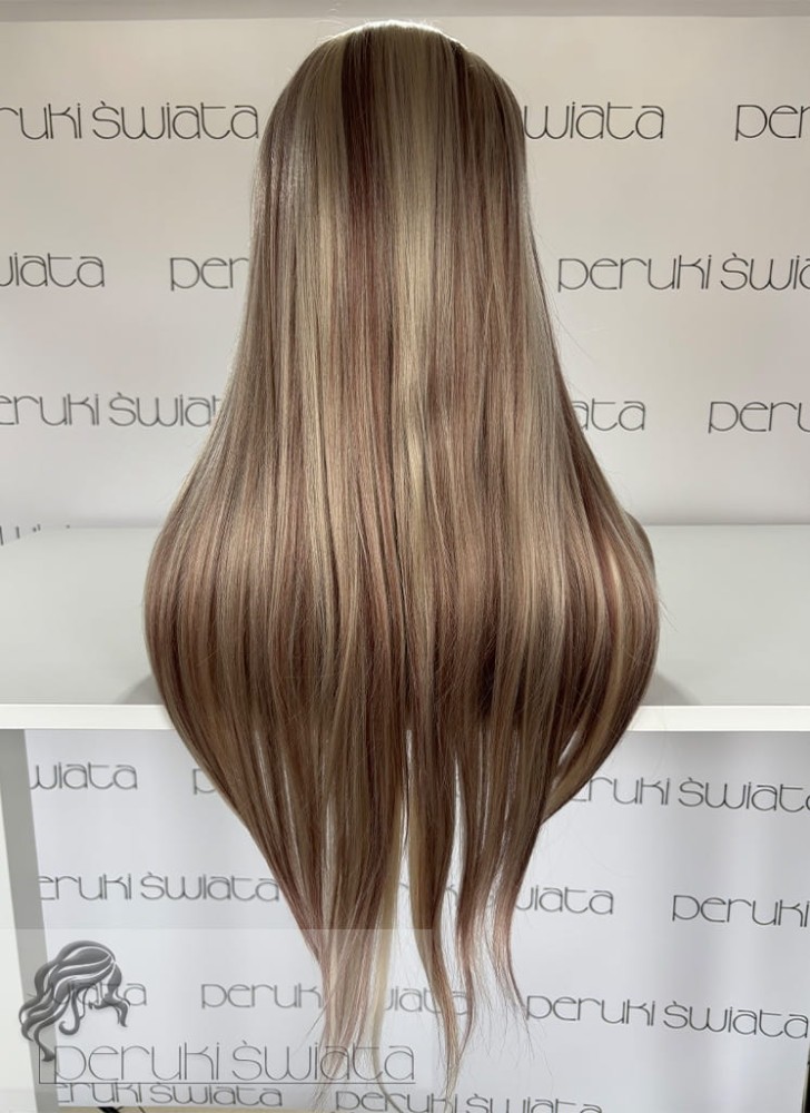 włosy długie proste jedwabiste blond baleiage