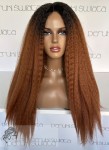Peruka syntetyczna Blanca, kanakelon termoplastyczny, rudy kasztan na odroście 