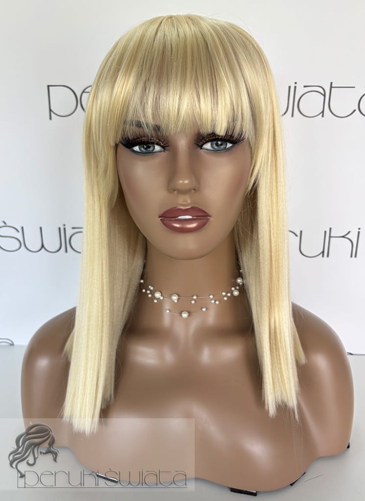 Peruka syntetyczna Marion, bob typu kleopatra, kolor:  blond