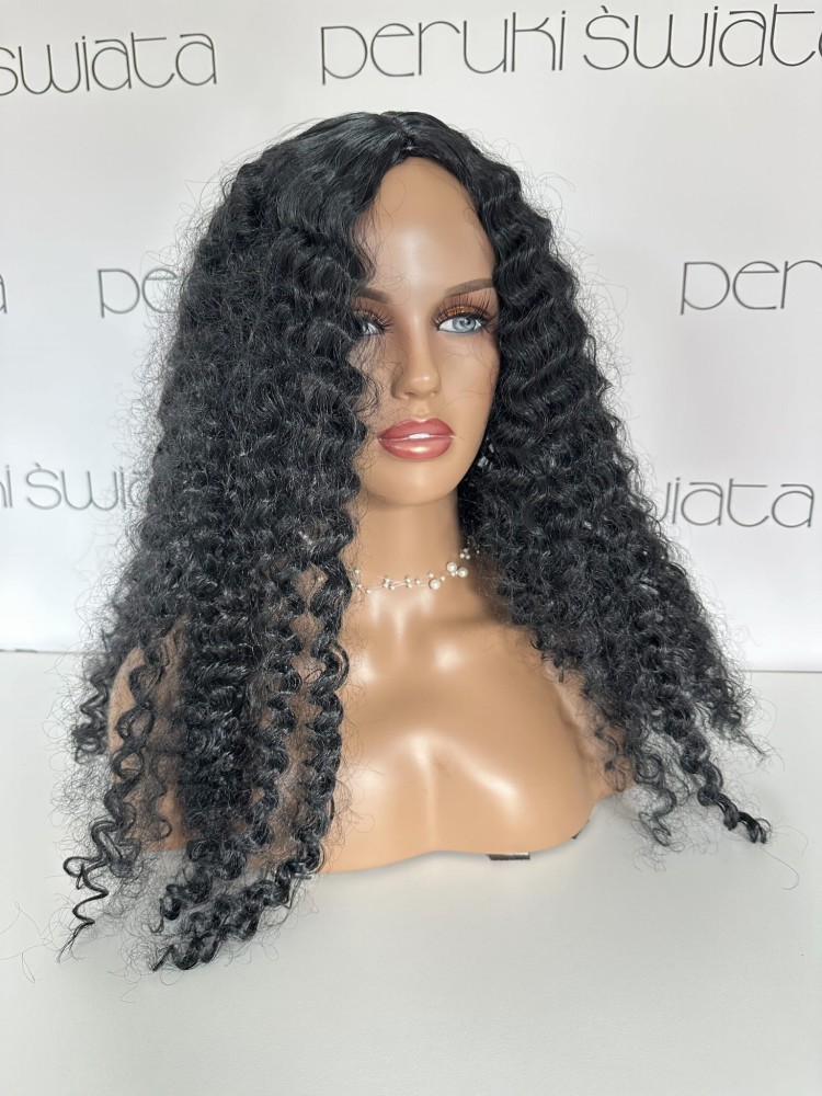 Peruka syntetyczna Zuri, afroloki, kolor: czarny/czerń