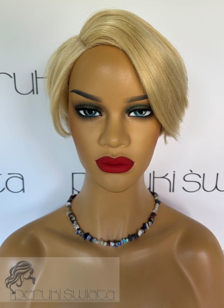 Peruka MW49, włosy naturalne, kolor: blond nr 613