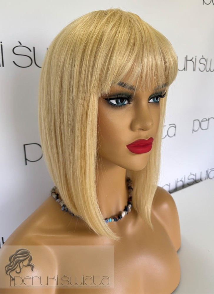 Peruka z włosów naturalnych, nr AX51, kolor blond nr 613
