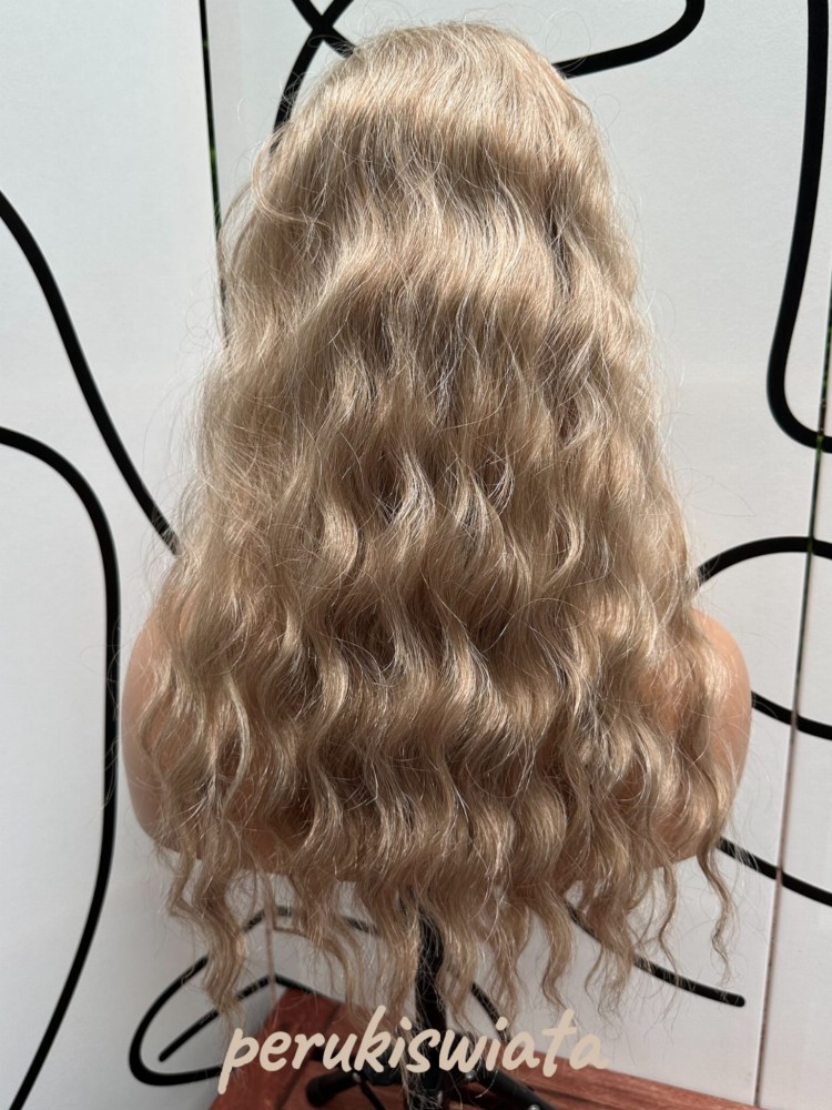 Kucyk syntetyczny, kitka, loki, fale, kolor: jasny słowiański blond