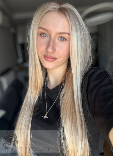 włosy długie proste jedwabiste blond baleiage