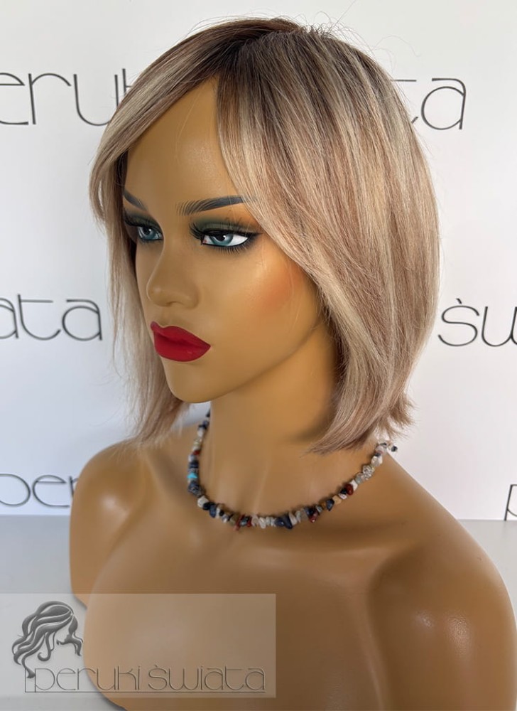 Peruka Paloma, włosy naturalne, bob z grzywką