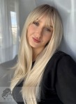 Peruka syntetyczna Britta, kanekalon termoplastyczny, jasny blond na odroście