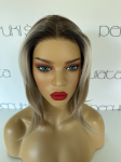 Profesjonalna peruka syntetyczna Claudia, czepek typu: full lace, kanekalon termoplastyczny,  mix blondów na odroście