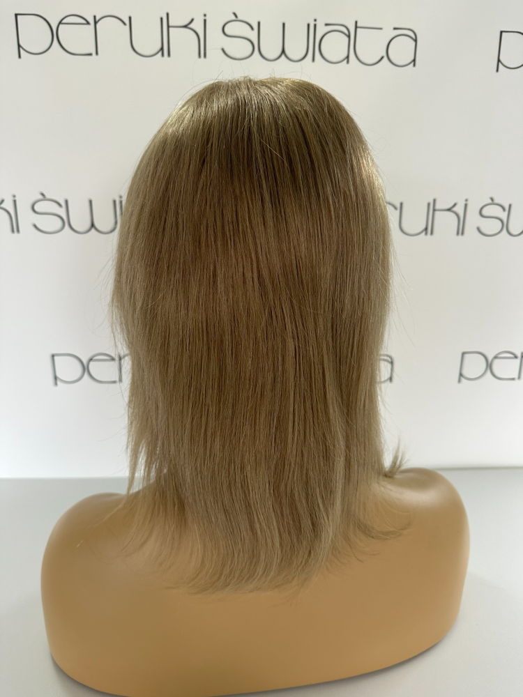 peruka naturalna bob blond