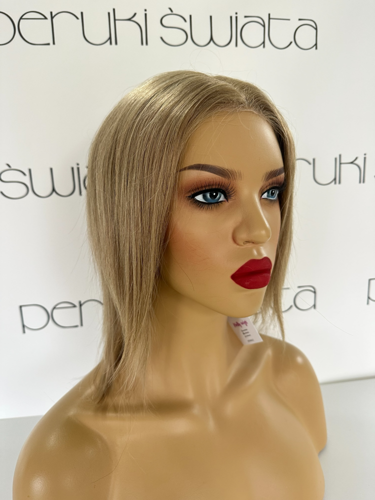 peruka naturalna bob blond