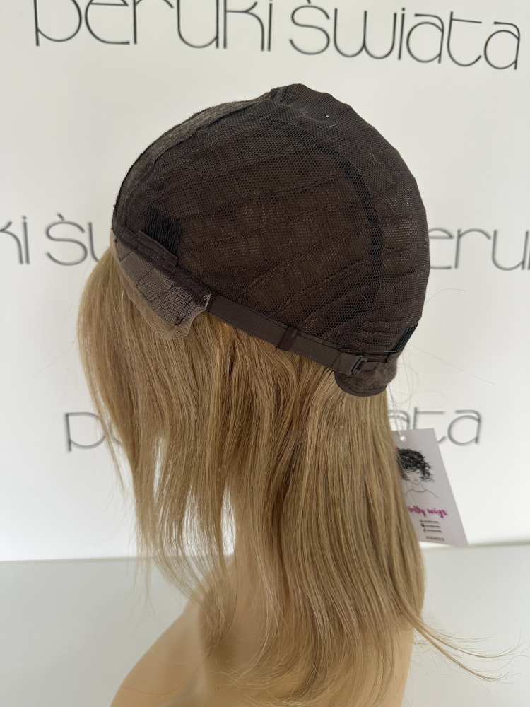 peruka naturalna bob blond