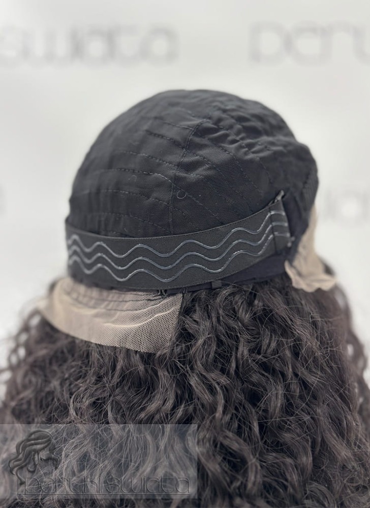 peruka długa loki brąz afroloki